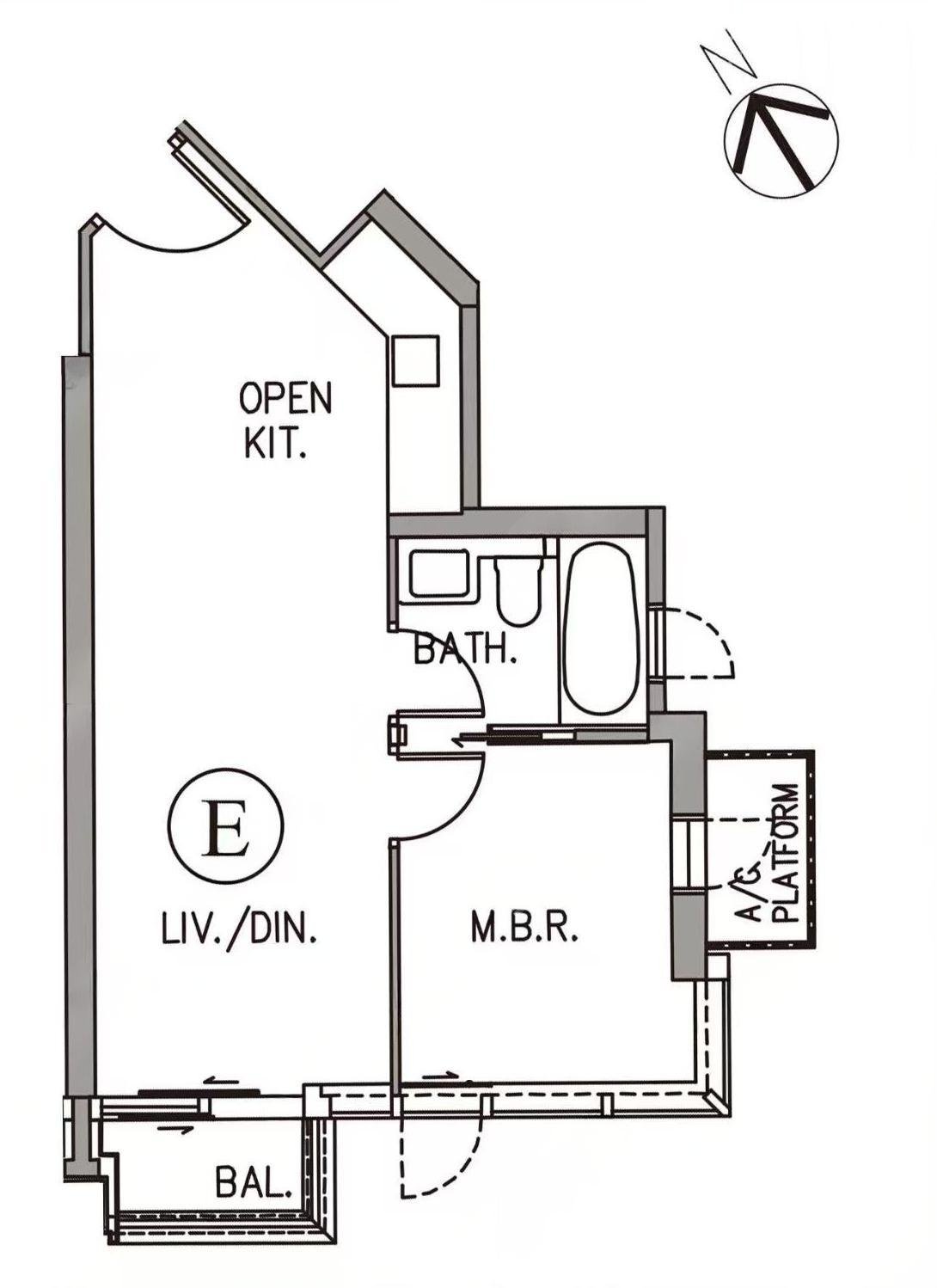 海德園 一房戶型