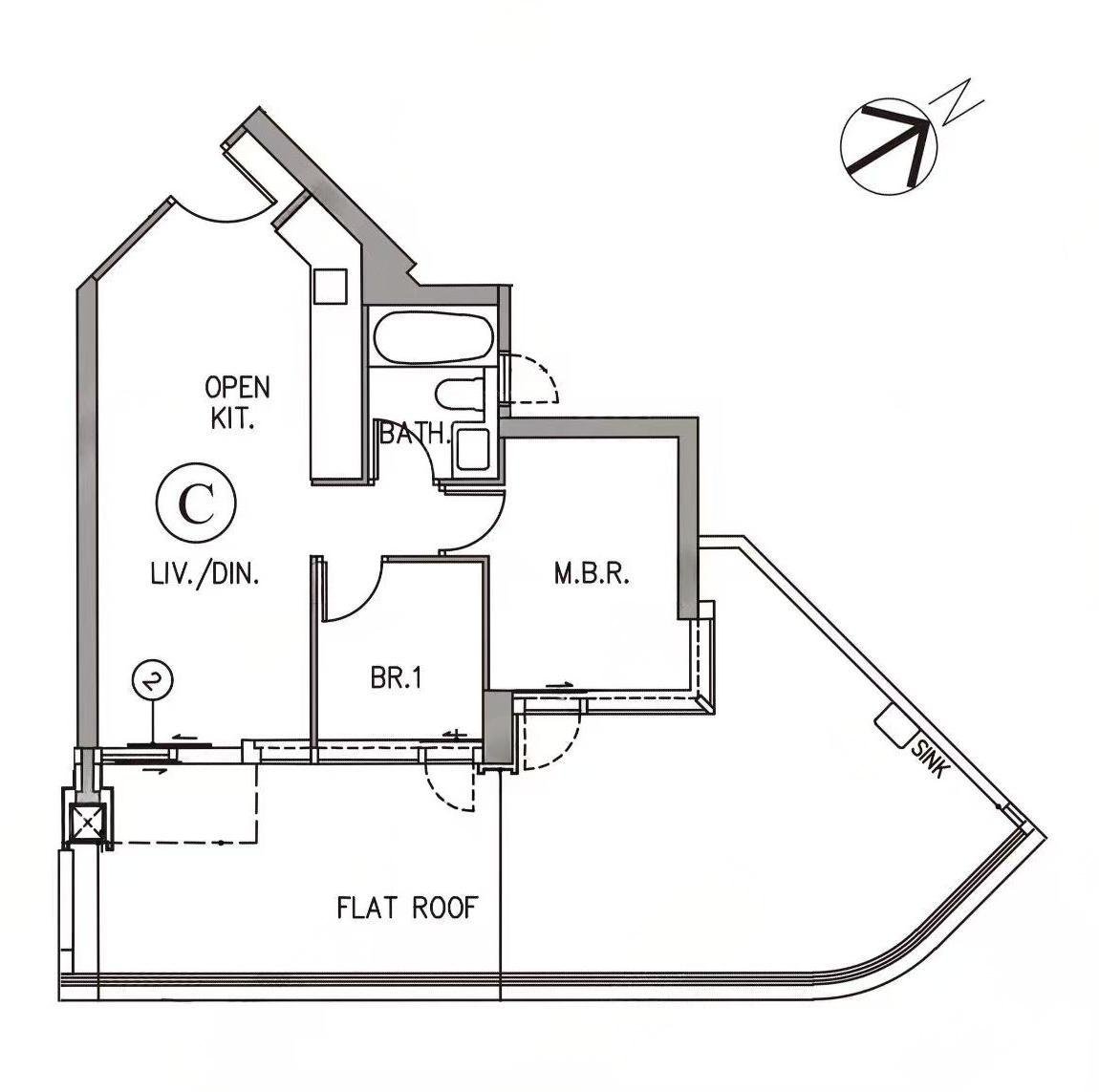 海德園 兩房戶型